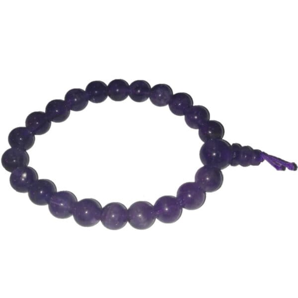 bracelet amethyste mala foncé