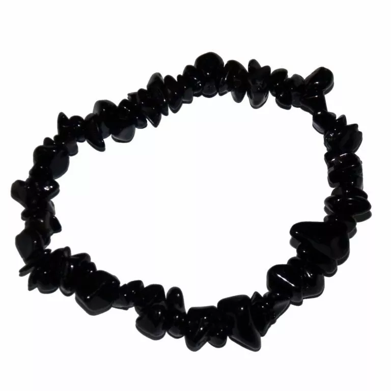 bracelet baroque obsidienne noire