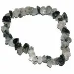 bracelet baroque quartz tourmaline