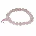 Bracelet mala quartz rose boule