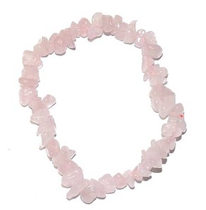 bracelet baroque quartz rose