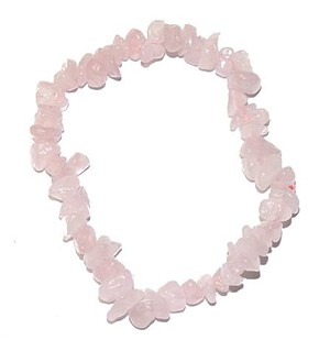 bracelet baroque quartz rose