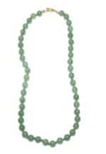 collier aventurine verte boulesacollier avec des boules en aventurine verte