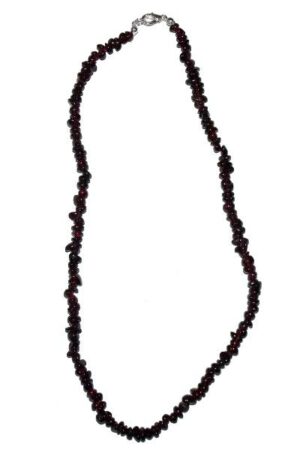 collier baroque en grenat