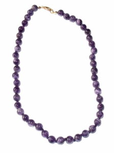 collier amethyste boules