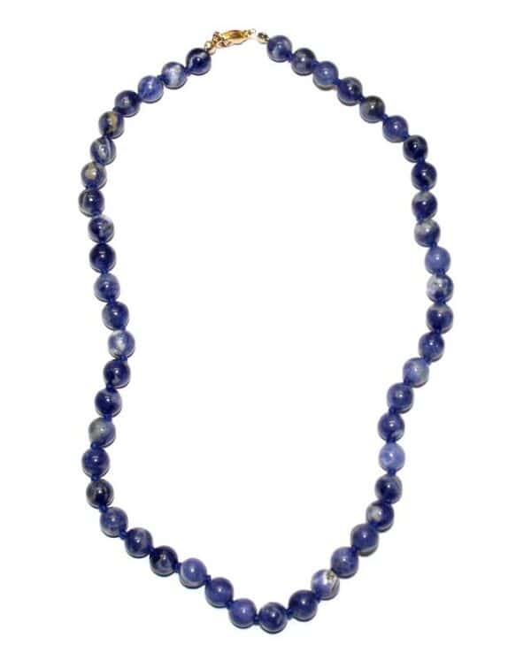 collier sodalite boule