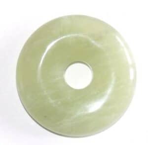 pendentif donut pi chinois jade