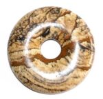 pendentif donut pi chinois jaspe paysage