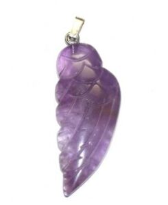 pendentif aile d'ange améthyste