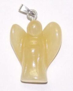 pendentif calcite jaune