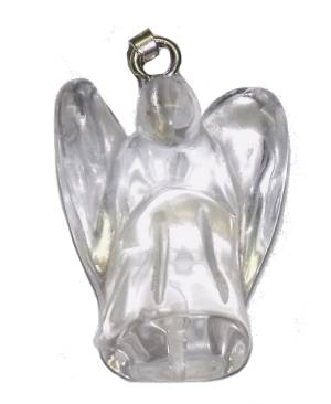 pendentif cristal de roche ange