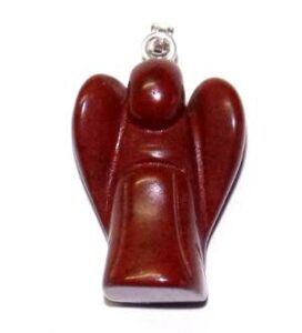 pendentif jaspe rouge ange