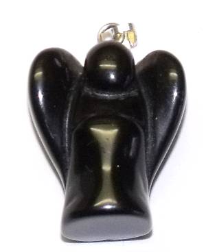 pendentif ange onyx noir
