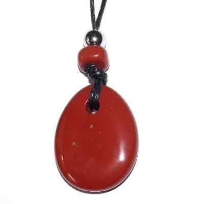 collier donut jaspe rouge