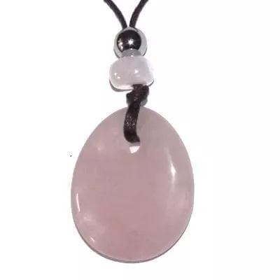 collier donut quartz rose