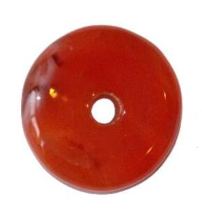 pendentif donut pi chinois cornaline
