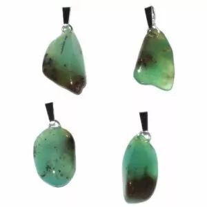 pendentif chrysoprase verte