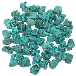 turquoise naturelle brute roulée stabilisé des USA