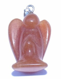 aventurine rouge pendentif en forme d'ange