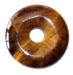 pendentif donut pi chinois oeil de tigre