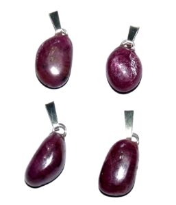 pendentif rubis poli