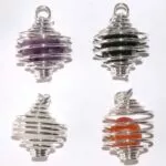 pendentif cage spirale