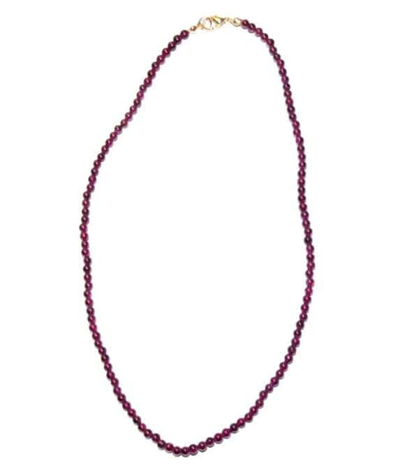 collier grenat boule