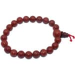 Bracelet mala jaspe rouge boule