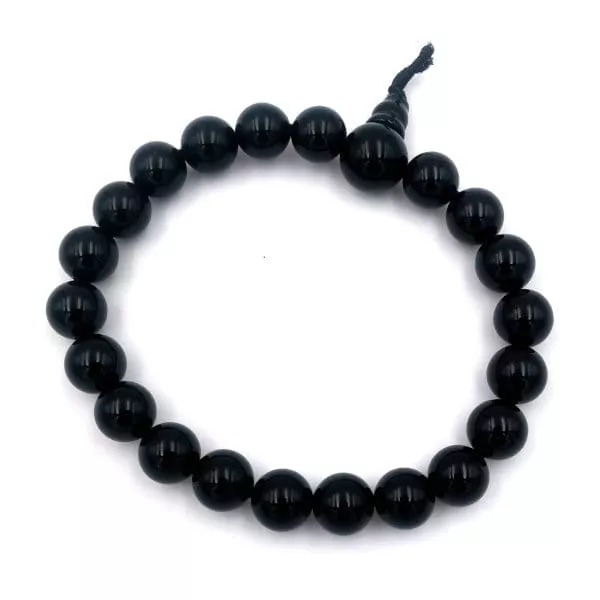 bracelet mala tourmaline noir