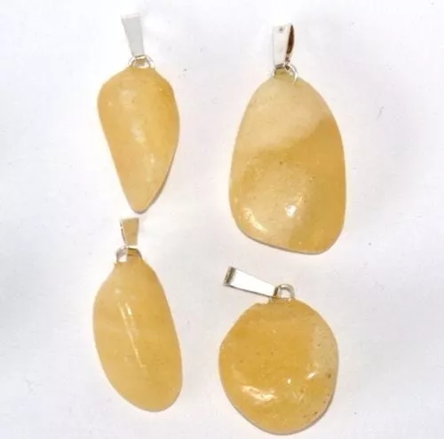 pendentif calcite jaune