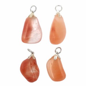 pendentif calcite rouge