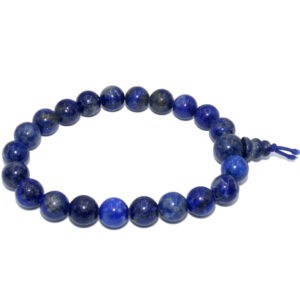 bracelet mala lapis lazuli boule