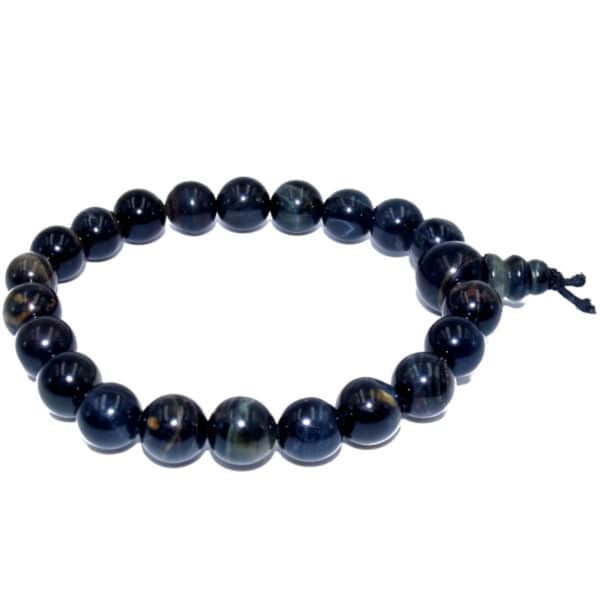 bracelet mala oeil de faucon boule