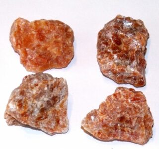 pierre calcite rouge brute