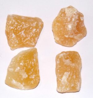 calcite jaune orange brute