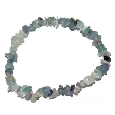 bracelet fluorite verte violette baroque