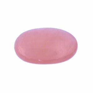 galet en quartz rose plat