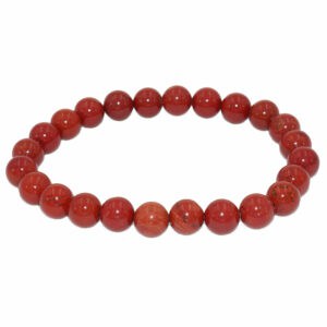 bracelet jaspe rouge boules