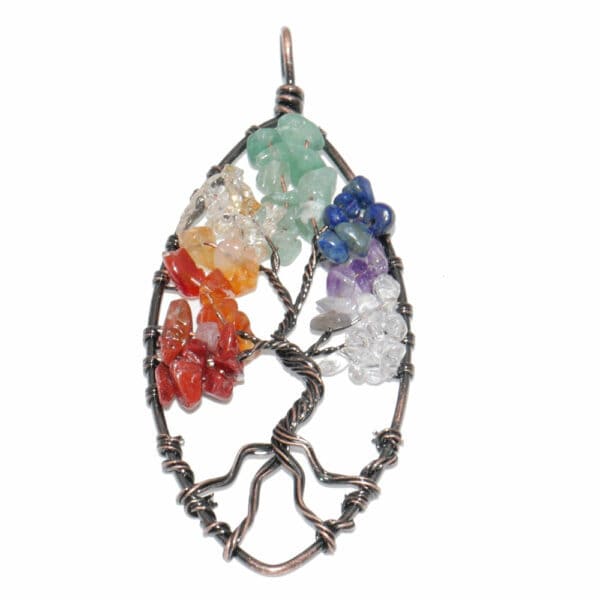 pendentif arbre de vie ovale