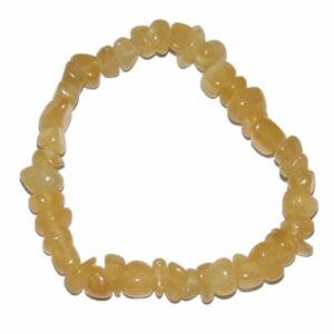 bracelet baroque calcite jaune