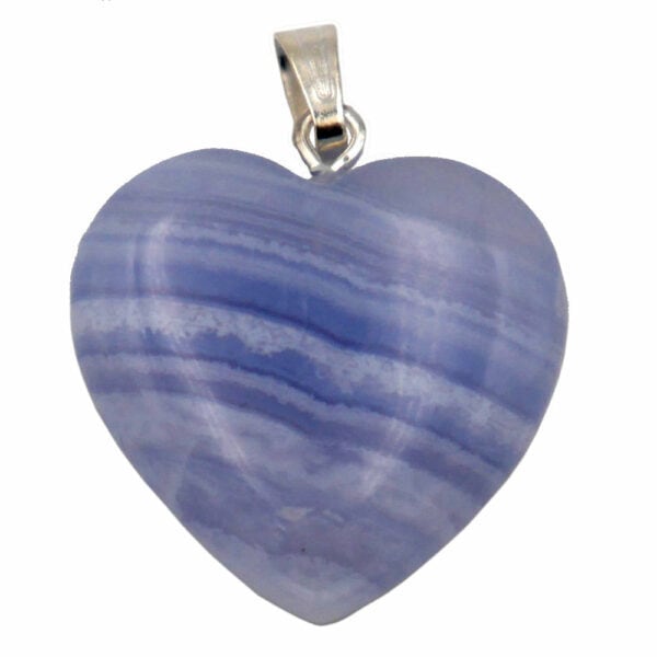 pendentif coeur calcedoine