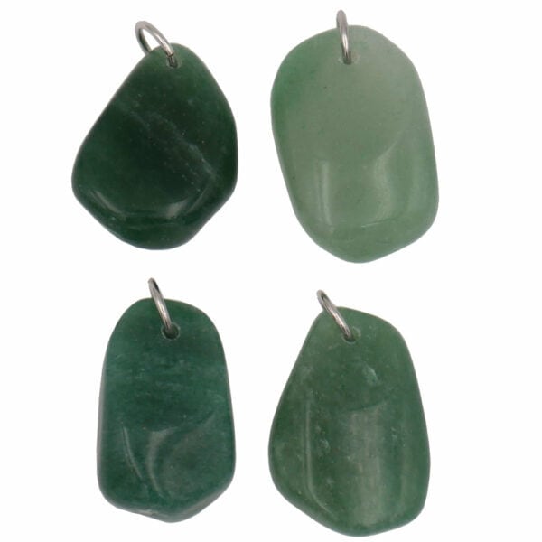 pendentif aventurine verte, pierre percée