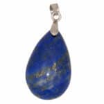 pendentif lapis lazuli en forme de goutte en pierre