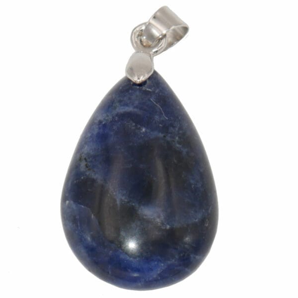 pendentif sodalite en forme de goutte en pierre