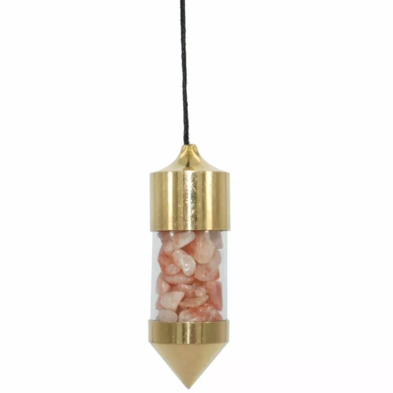 pendule pierre de soleil pierre laiton verre témoin