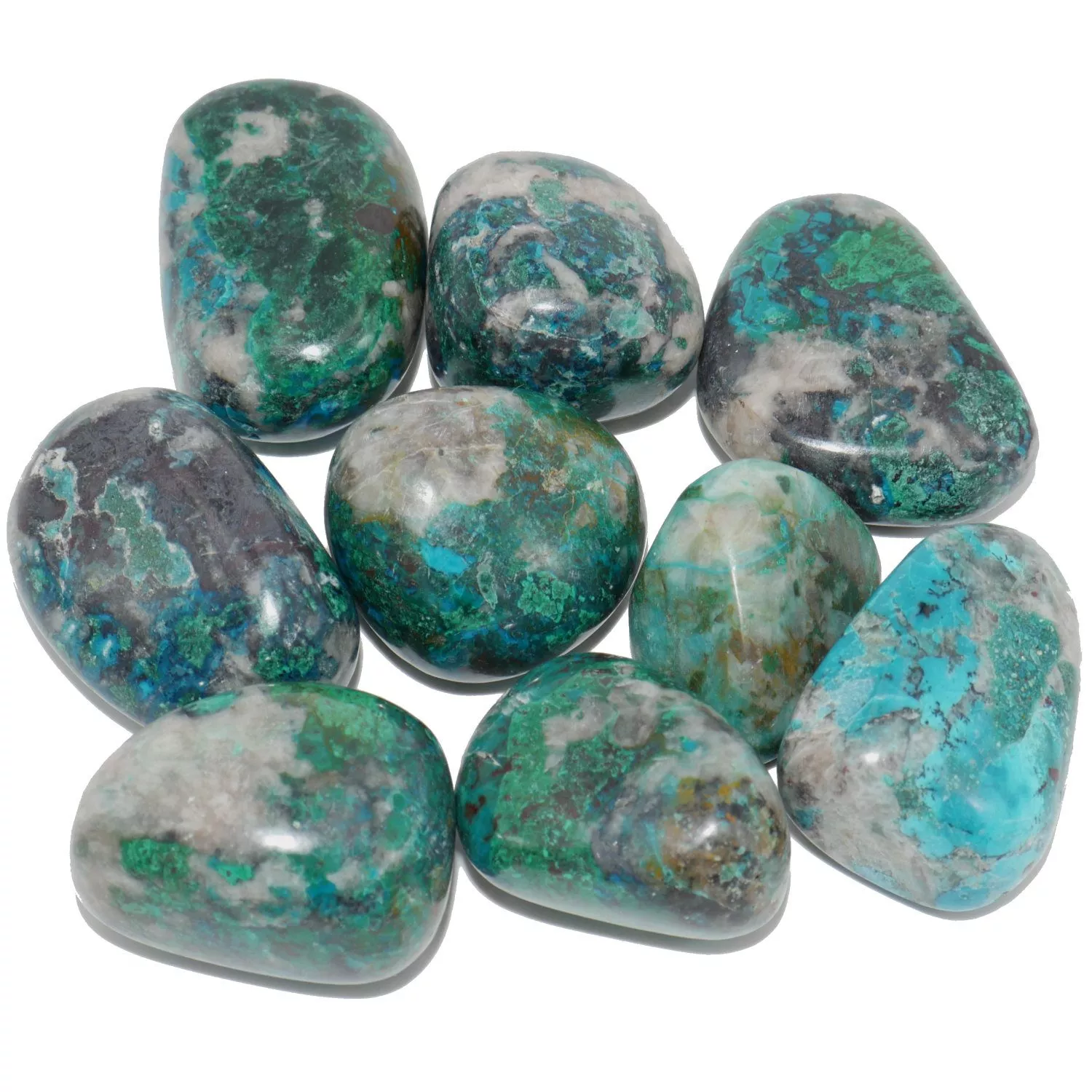 pierre de chrysocolle polie