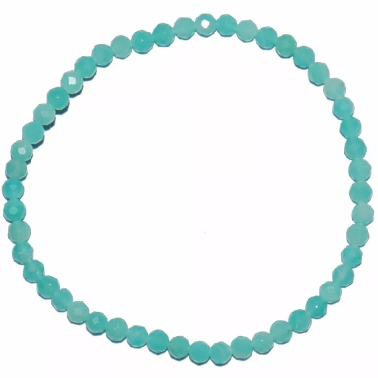 bracelet amazonite pierres à facettes