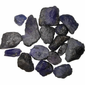 pierre de tanzanite bleue brute