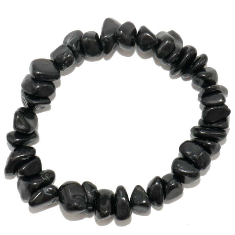 bracelet shungite baroque pierre polies