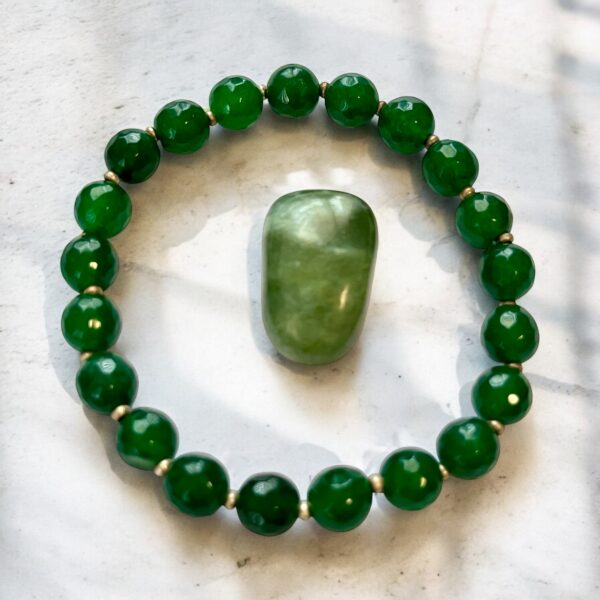 Bracelet en jade vert de Chine